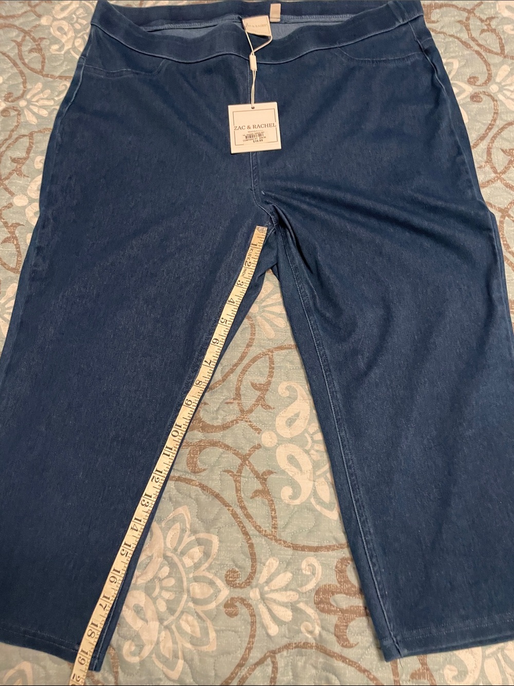 Zac & Rachel Women's Navy Pull-On Denim Jeggings